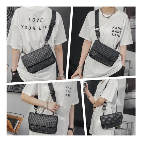 Bandolera De Cuero Para Hombre Bolso Crossbody Lujo Moderno.