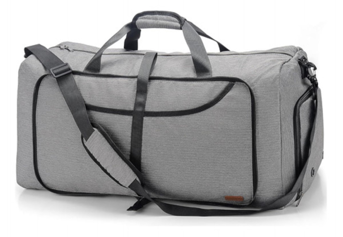 Mochila De Viaje Plegable Maleta Deportiva GRIS