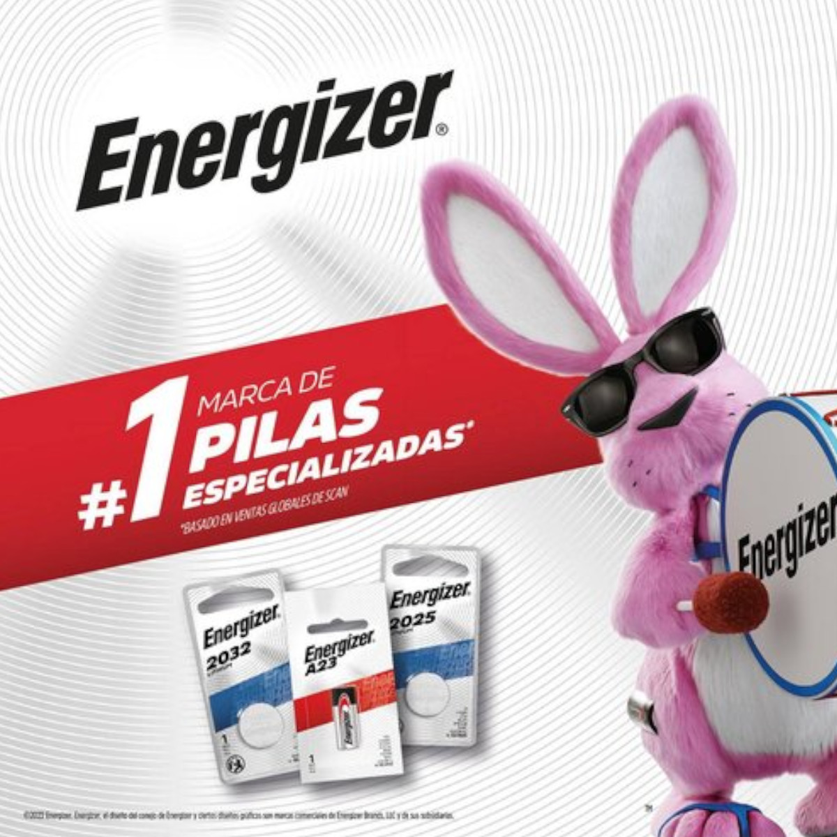 Pile a bottone al Litio 3V 2 pile CR2032 Energizer