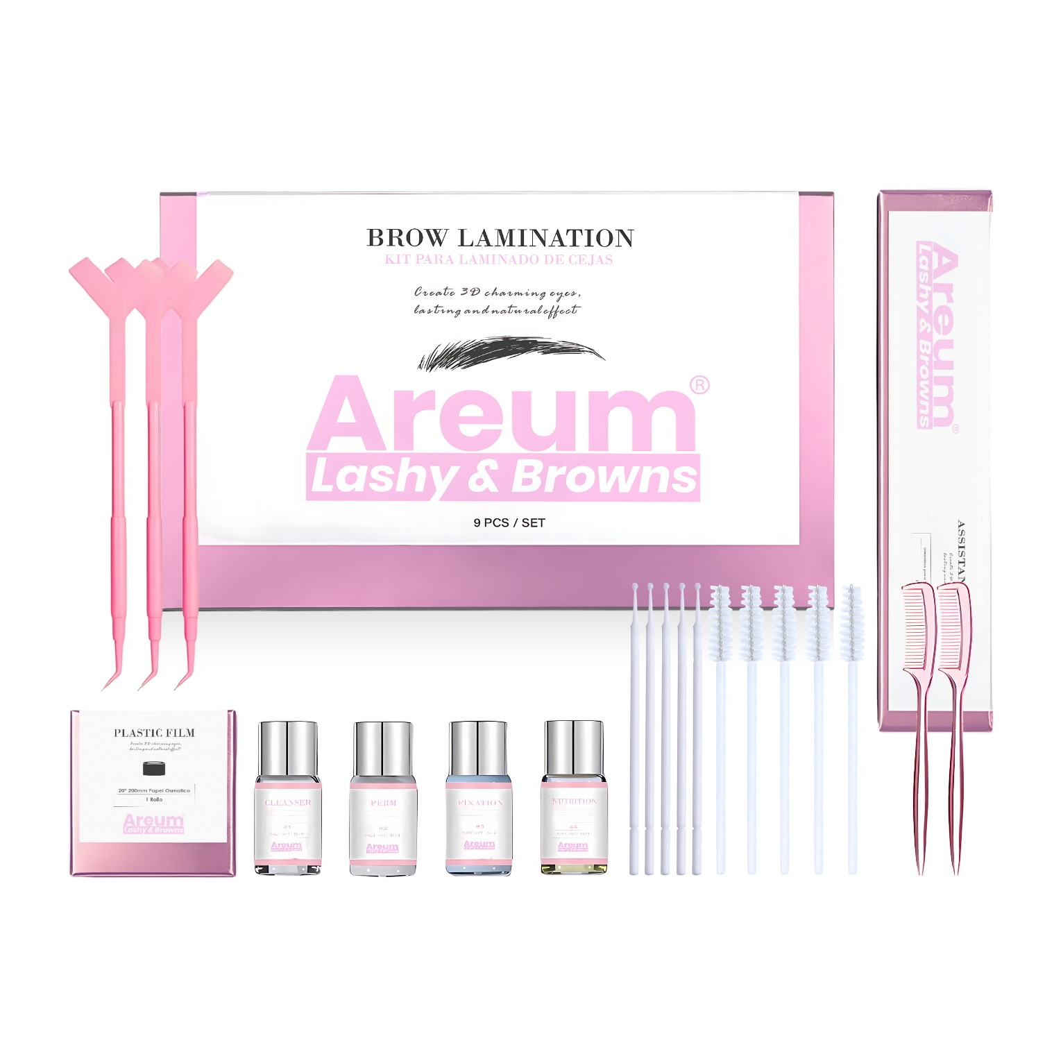 Kit Planchado De Cejas Profesional Areum Lashy & Browns.