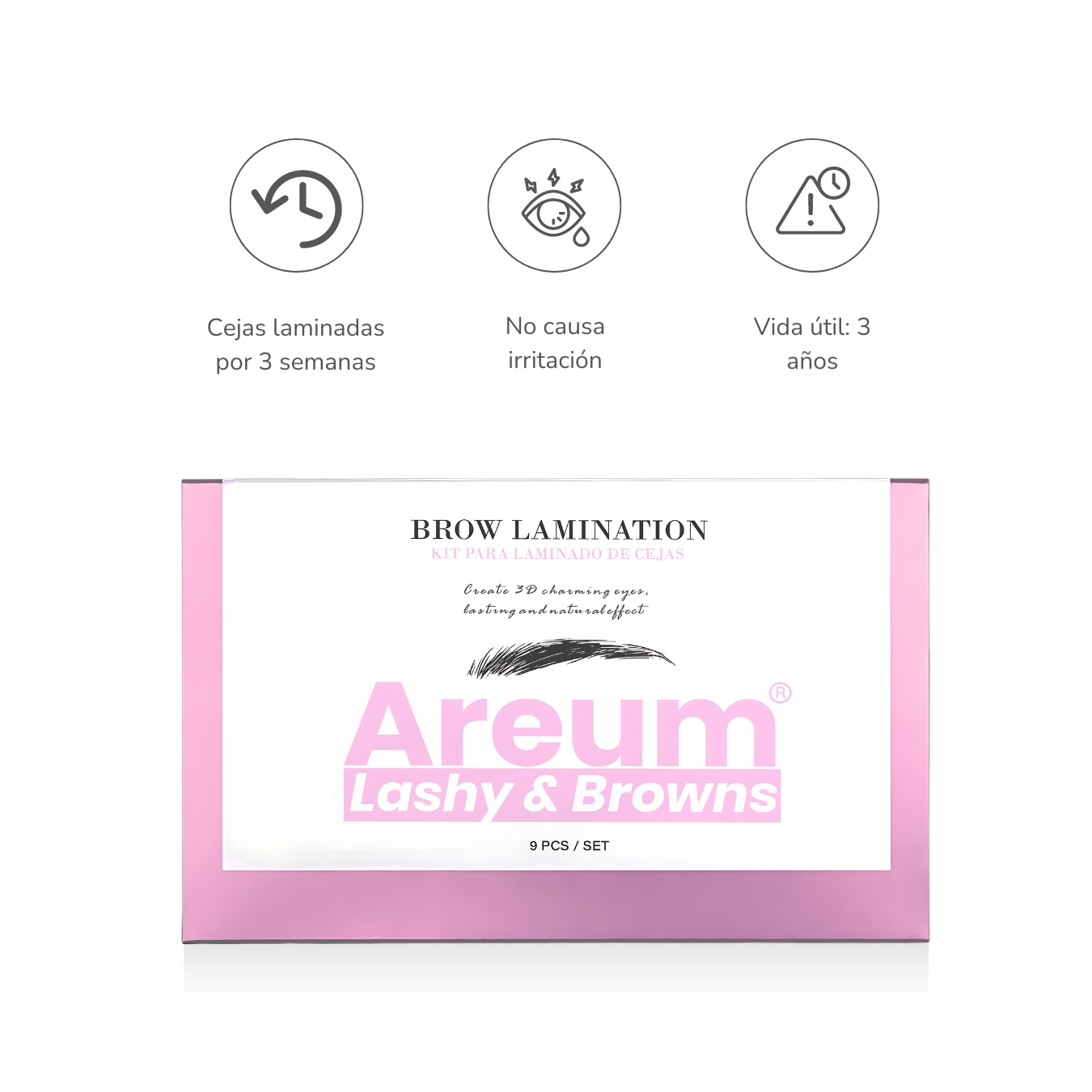 Kit Planchado De Cejas Profesional Areum Lashy & Browns.