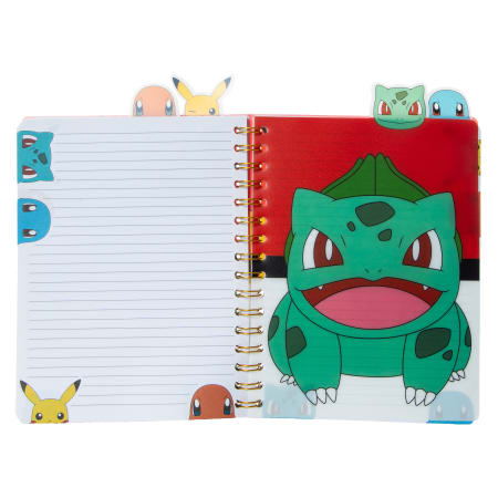 Libreta Cuaderno Anime Pokemon Pestañas 9in