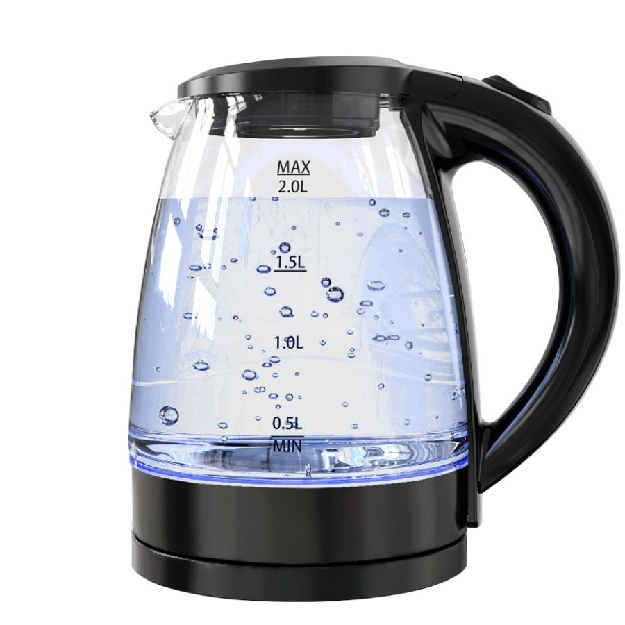 Tetera Eléctrica de Vidrio con Luz LED 2L.