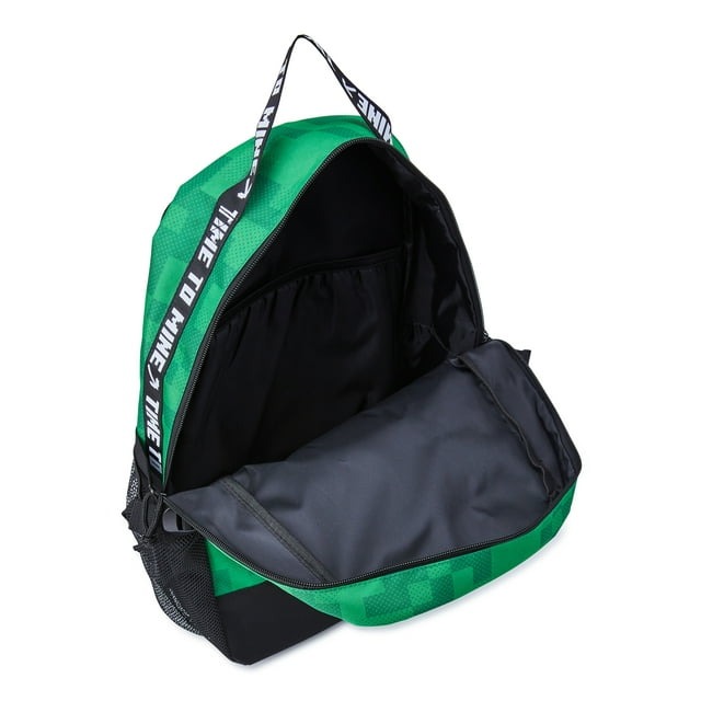 Mochila Escolar Minecraft Pickaxe Creeper Laptop Regreso Clases