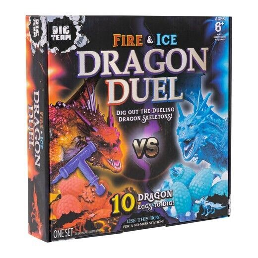 El Duelo Dragones Fuego y Hielo Dig Team Excava 10 Huevos Dragón