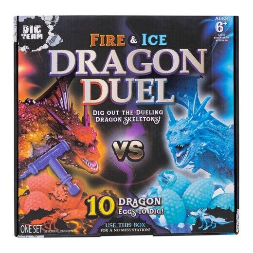 El Duelo Dragones Fuego y Hielo Dig Team Excava 10 Huevos Dragón