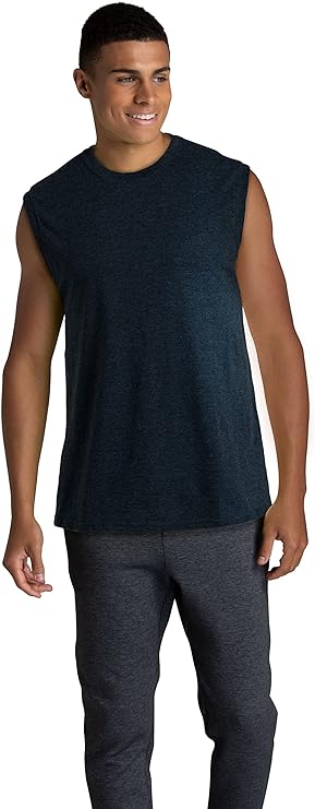 Fruit of the Loom Eversoft - Playera sin Mangas de algodón para Hombre, Transpirable y Absorbe la Humedad con Control de Olor, Tallas S-4x.