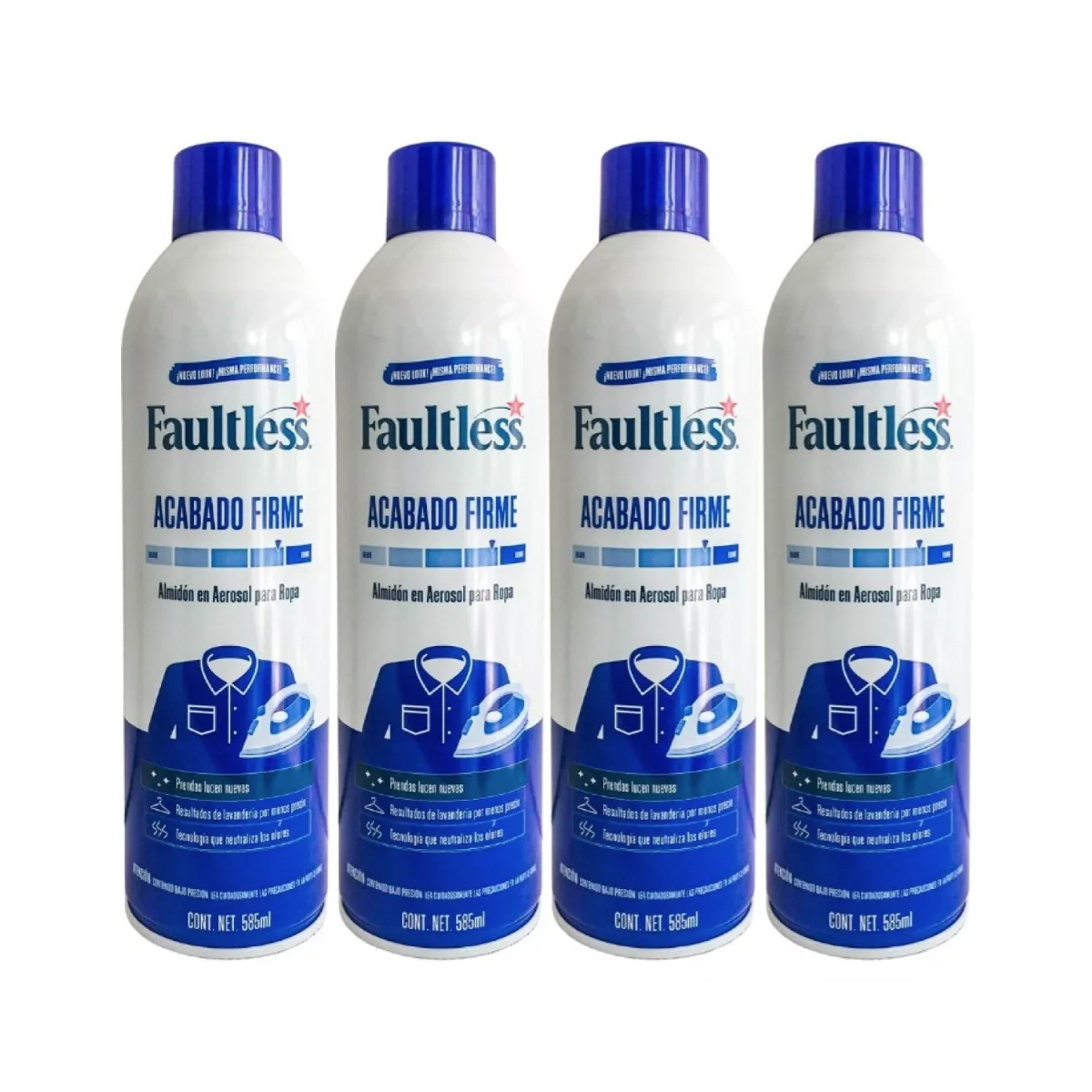 Almidón En Aerosol Faultless Acabado Firme 20oz 4pz.