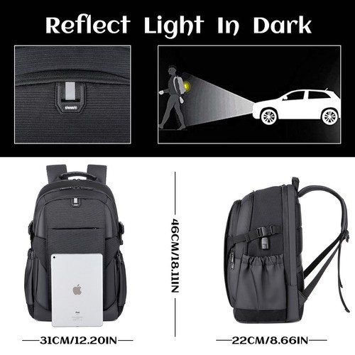 Mochila urbana Toketa BB-2209 color black 36L black