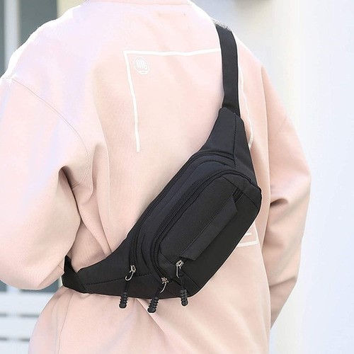 Canguera Riñonera Premium - Deportiva Y De Viaje Negro