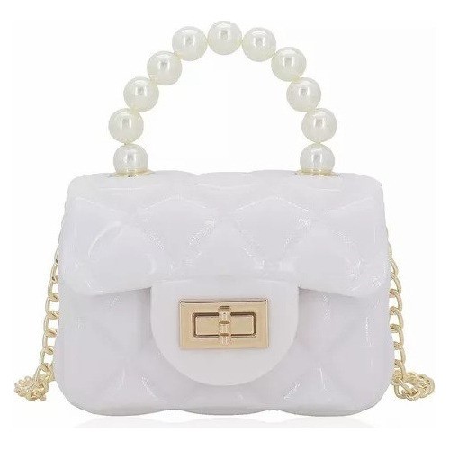 Mini Bolsa Para Niña Crossbody Monedero Cute Casual blanco.