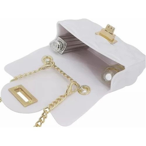 Mini Bolsa Para Niña Crossbody Monedero Cute Casual blanco.