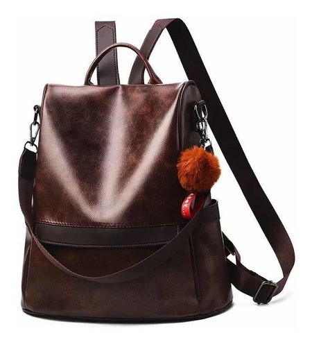 Mochilas Antirrobo Para Mujer Moda Mochila Cafe