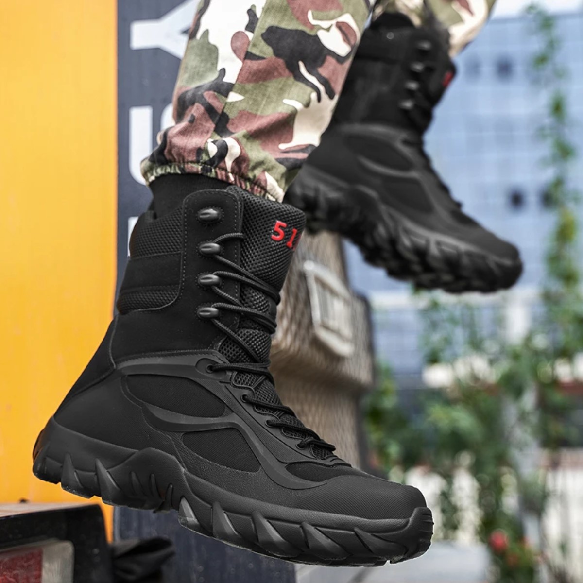 Botas zapato tácticas negro ligera ejército hombre botines malla transpirable senderismo escalada.