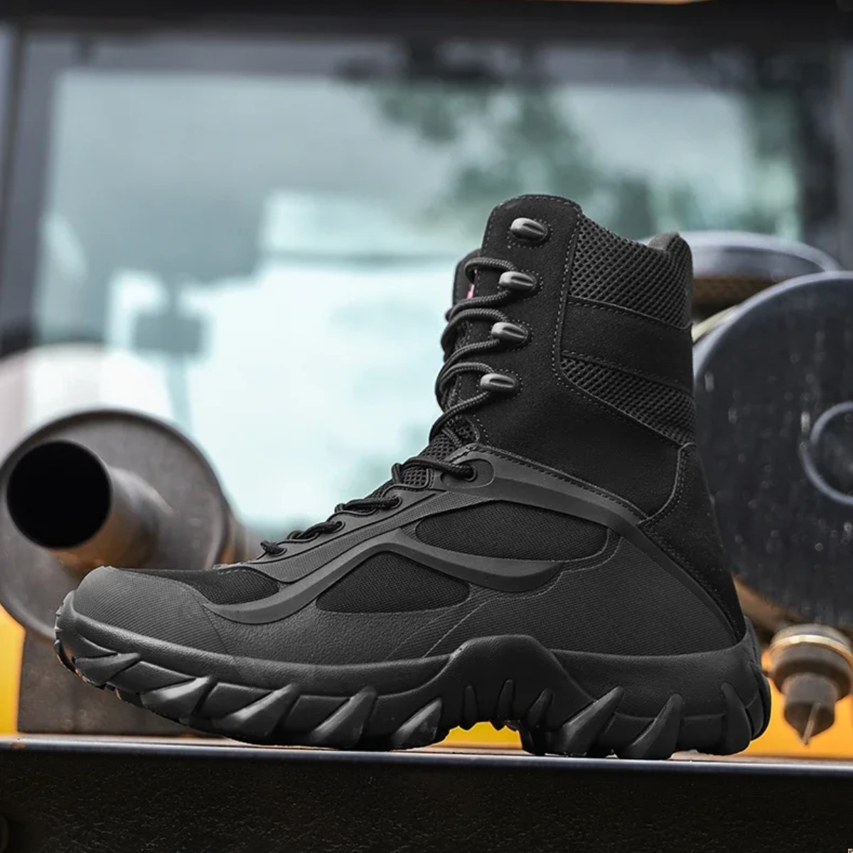 Botas zapato tácticas negro ligera ejército hombre botines malla transpirable senderismo escalada.