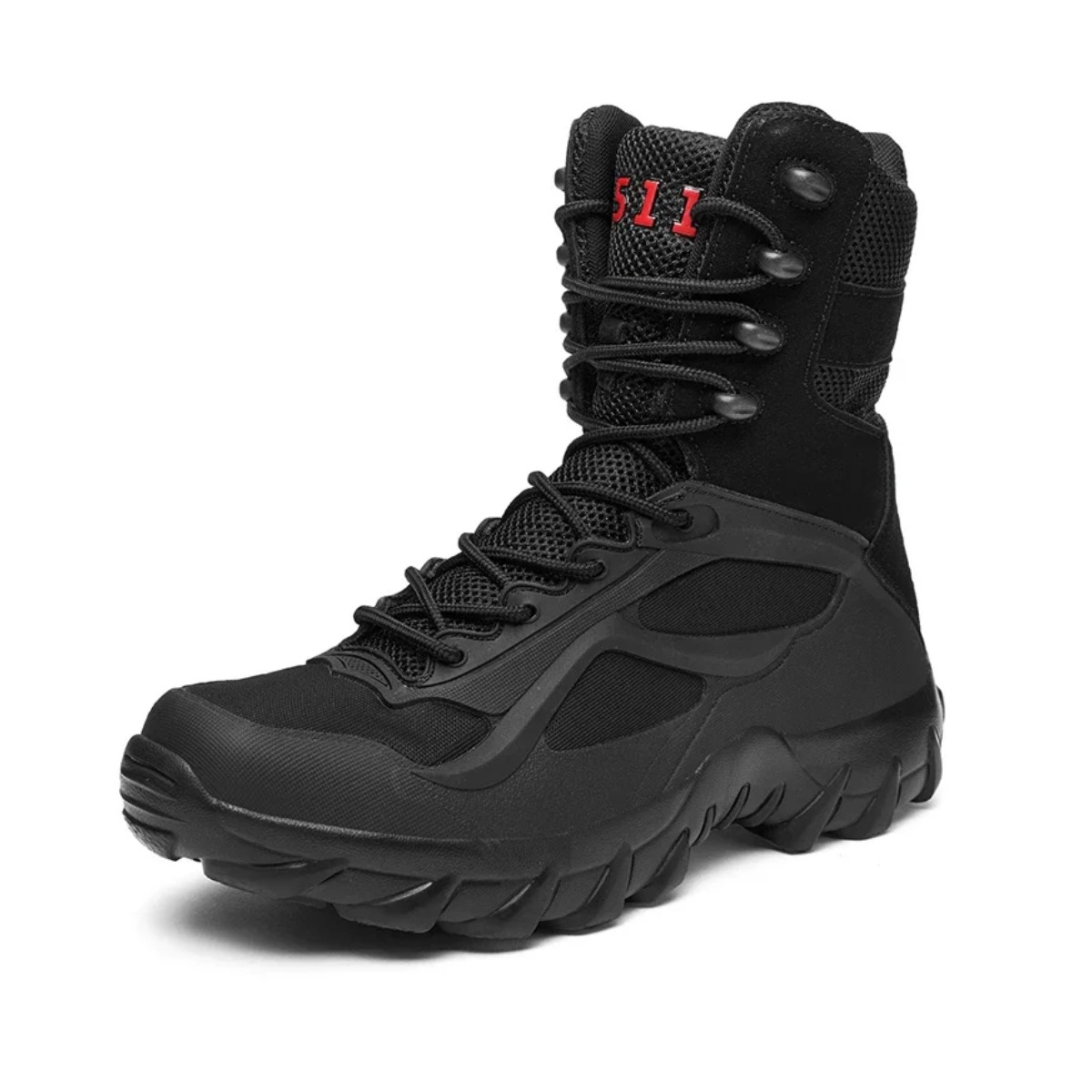 Botas zapato tácticas negro ligera ejército hombre botines malla transpirable senderismo escalada.