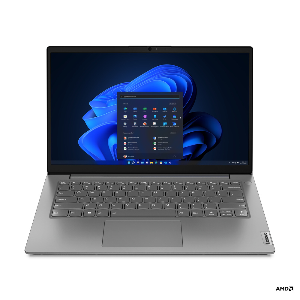 Laptop Lenovo V14 Ryzen 5 8gb 256gb 14Pulg W11P Business Black.