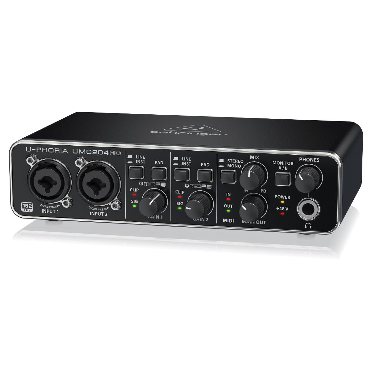 Interface De Audio BEHRINGER UMC204HD USB .