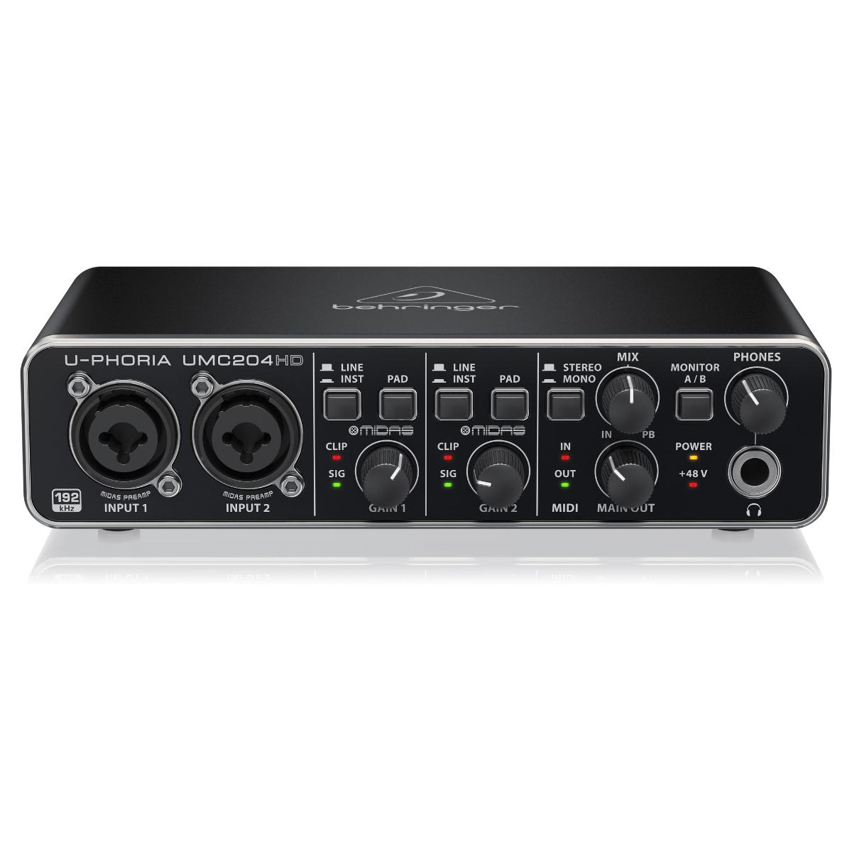 Interface De Audio BEHRINGER UMC204HD USB .
