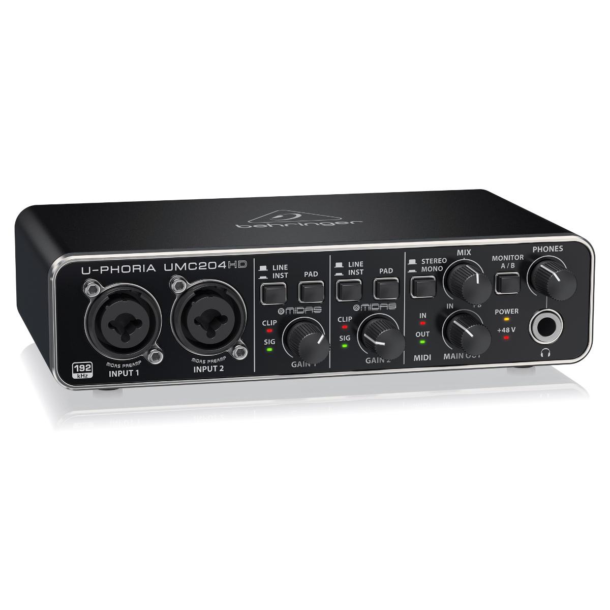 Interface De Audio BEHRINGER UMC204HD USB .