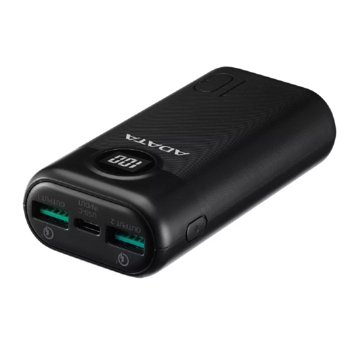 Power Bank Adata 10000mah Carga Rápida P10000qcd Usb Tipo C Color Negro.