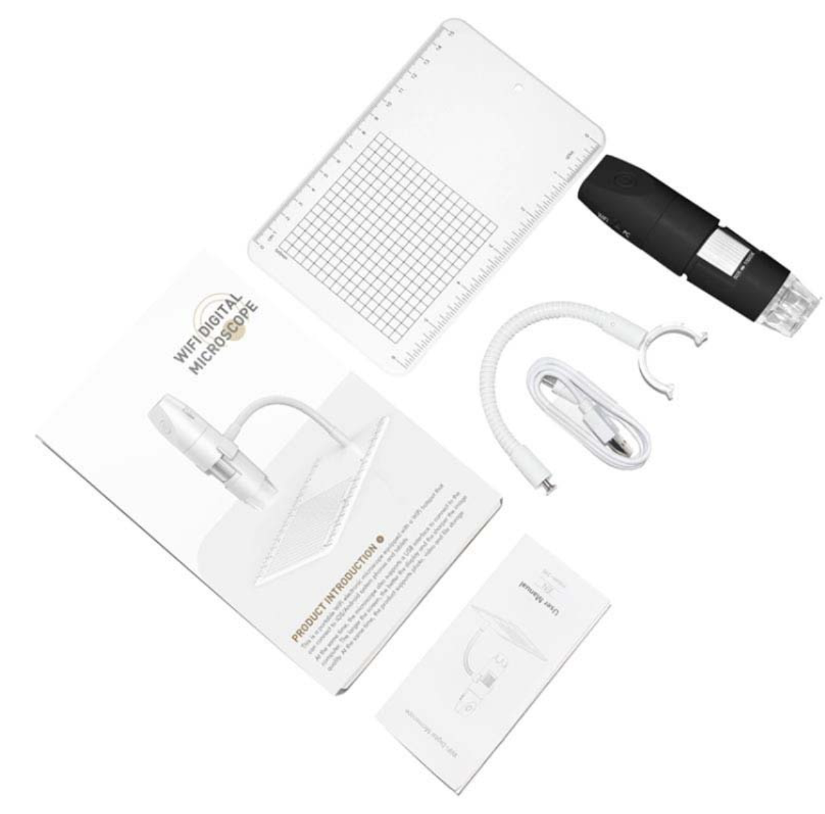 Microscopio Quasar Digital Qm3B 1000x Portable Wifi 2mp.