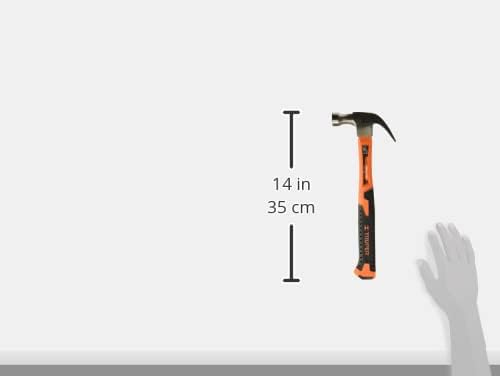 Truper MA-16F, Martillo pulido, uña curva 16 oz, mango de fibra de vidrio.