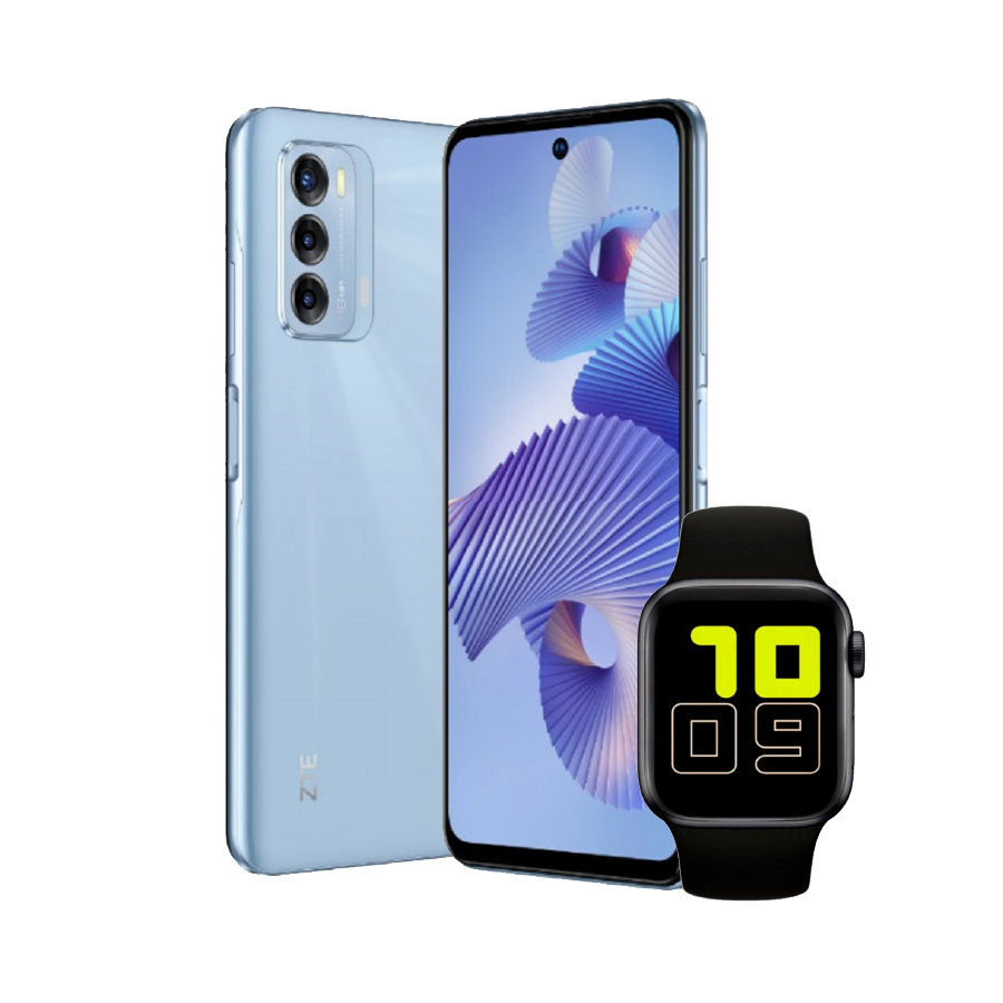 ZTE Blade V40 4/128GB Azul +Smartwatch T500.