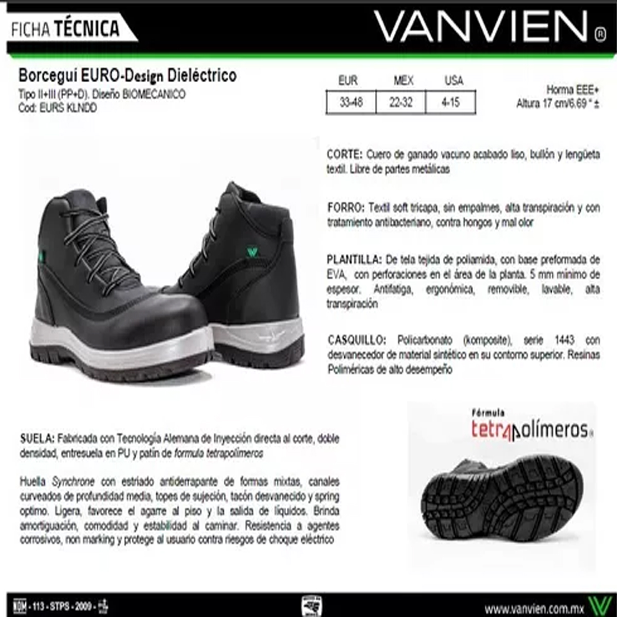 Botas Industriales Para Hombre (PP+D) Dieléctrica EURS KLNXD Van Vien  Seguridad Casquillo