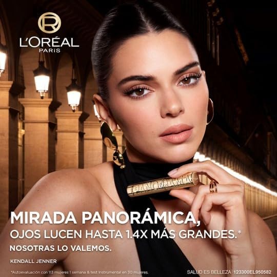 A L'Oréal Paris, mascara de pestañas voluminizadora Panorama lavable, Ojos visiblemente más grandes, 9.9ml.