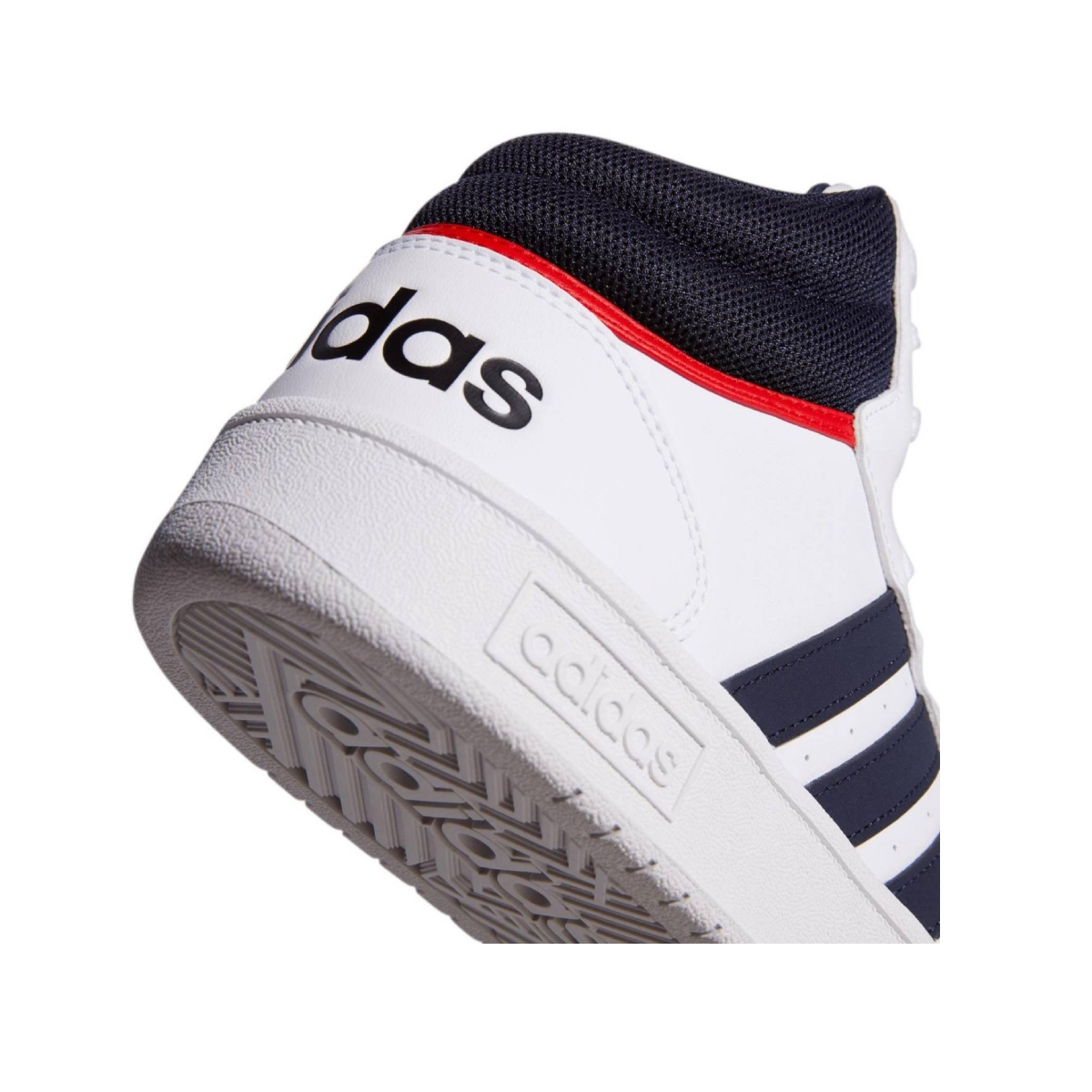 Tenis Casual Adidas Hoops 3.0 Mid Blanco-azul De Hombre GY5543.