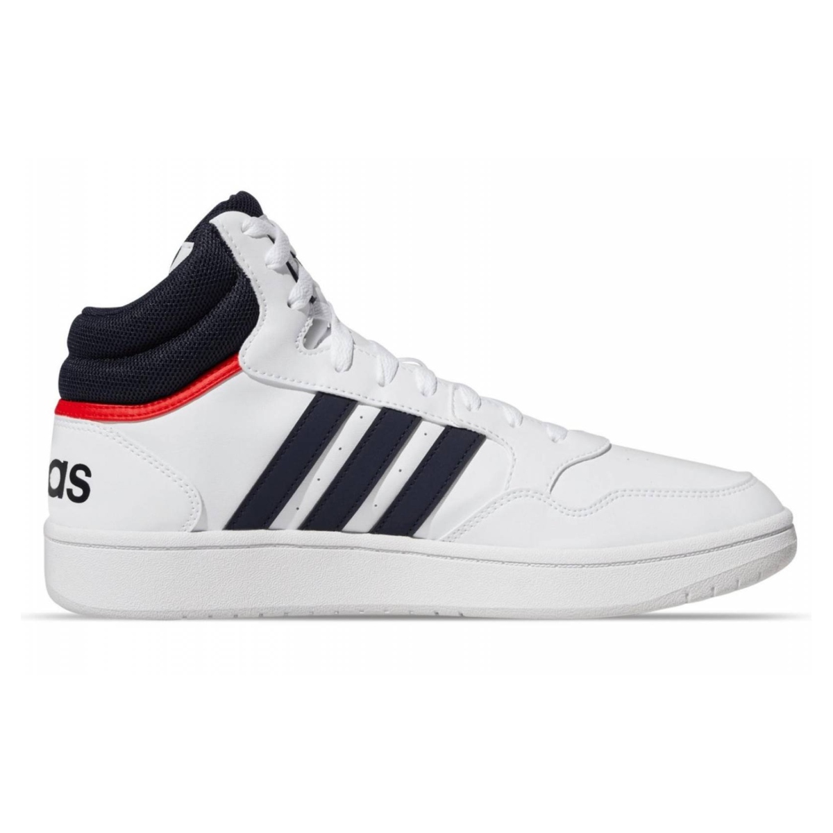 Tenis Casual Adidas Hoops 3.0 Mid Blanco-azul De Hombre GY5543.