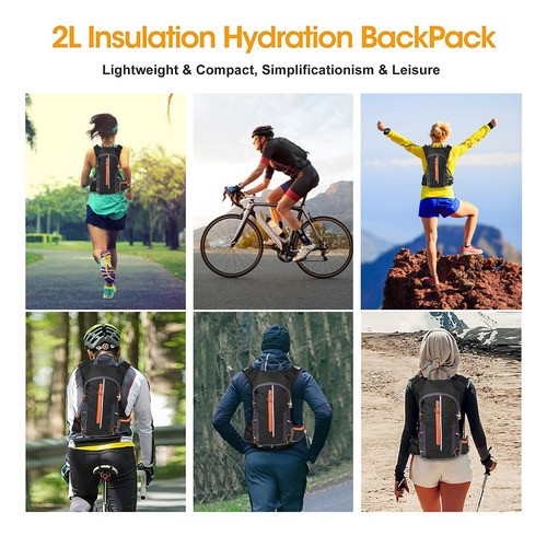 Mochila Hidratación Ciclismo Campismo Hiking+bolsa De Agua2l