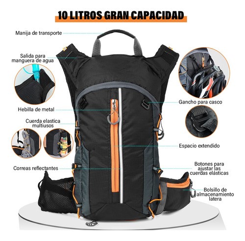Mochila Hidratación Ciclismo Campismo Hiking+bolsa De Agua2l