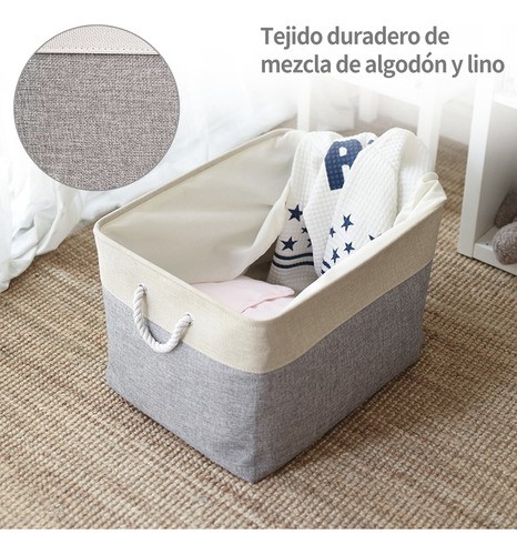 Canastas Organizadoras Plegables Con Asas, 3 Paquetes