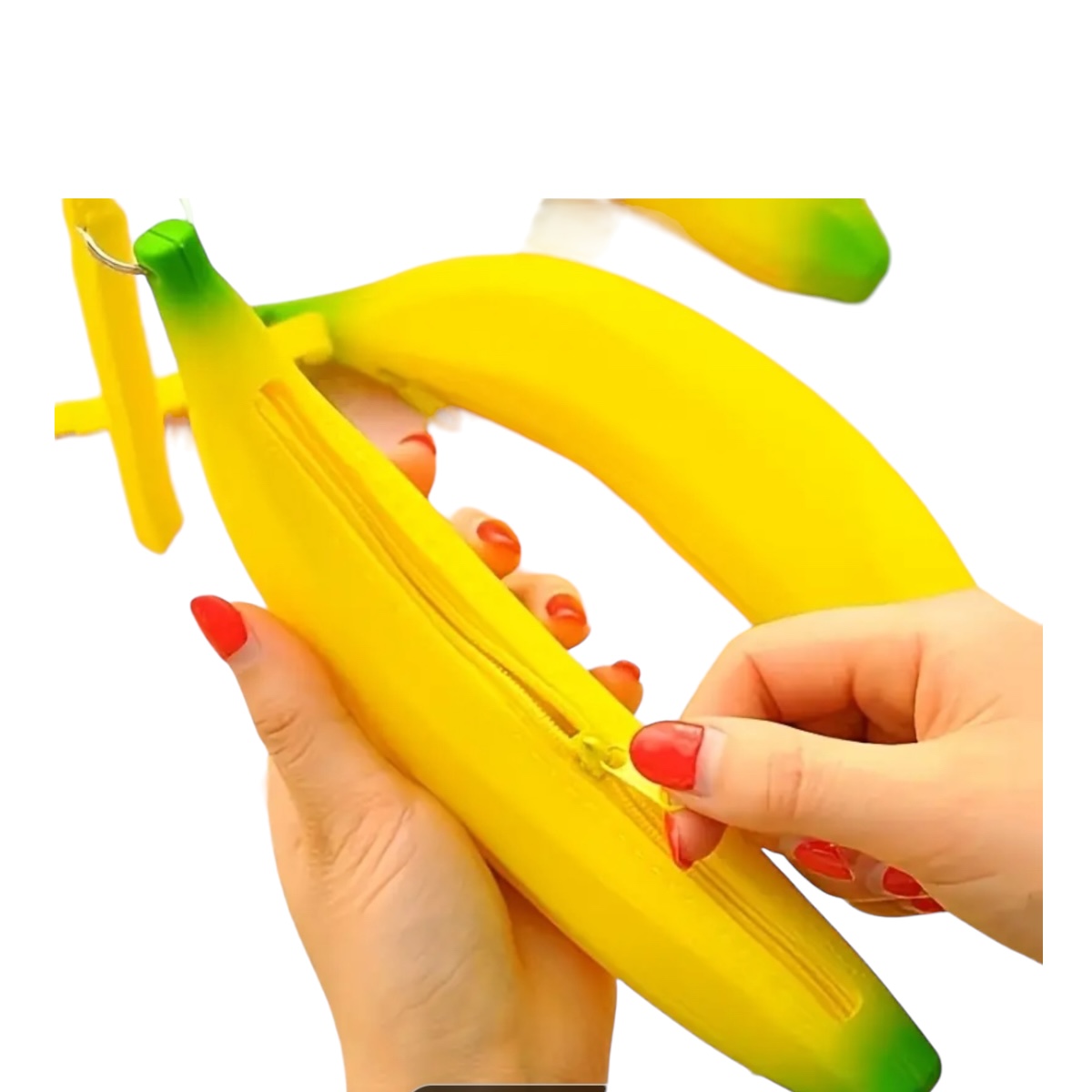 Monedero Silicon En Forma De Platano.