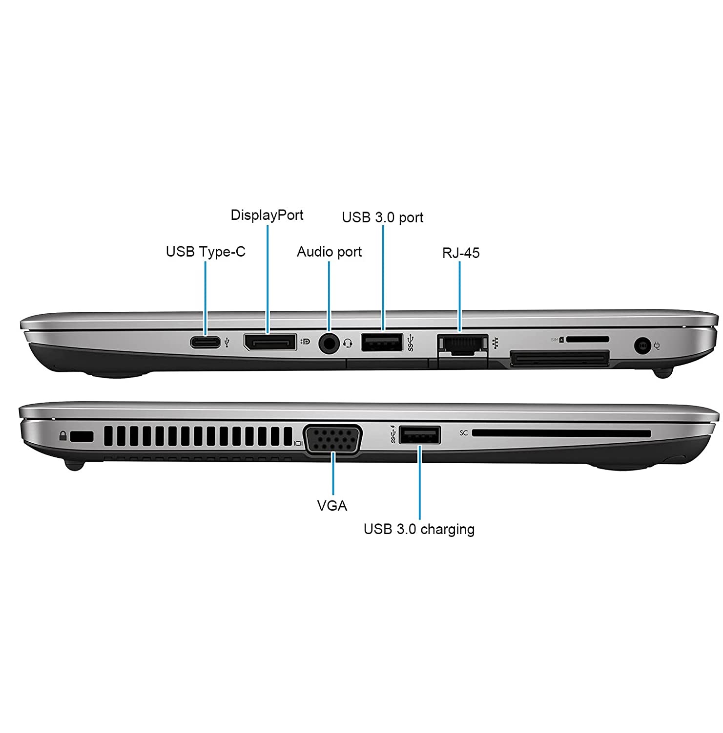Laptop HP 820 G3, 12.5"  TOUCH, Core i5-6ª Gen, 16 GB RAM, 512 GB SSD, Equipo Clase A, REACONDICIONADO.