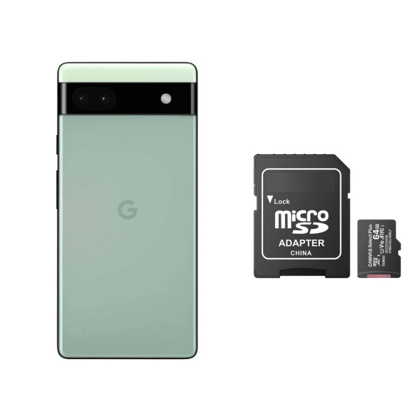 GOOGLE PIXEL 6A 128 GB 6 GB RAM VERDE REACONDICIONADO + MEMORIA MICRO.