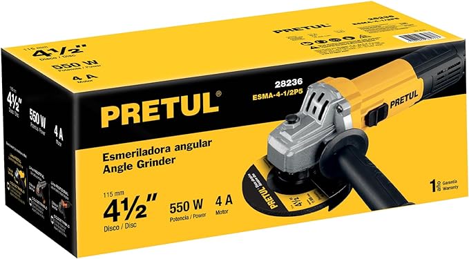Pretul ESMA-4-1/2P5, Esmeriladora angular 4-1/2", 550 W.