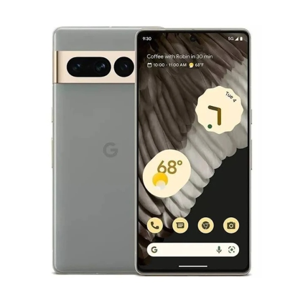 GOOGLE PIXEL 7 PRO 128 GB 12 RAM REACONDICIONADO AVELLANA + BATERIA HORA 10000UI .
