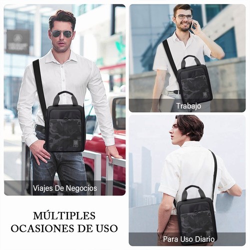 Bolso Mensajero Bandolera Hombre Gran Capacidad,1 Billetera