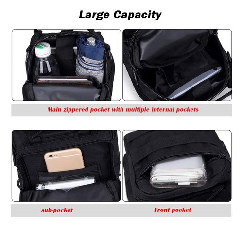 Multiusos Pechera Mochila Táctica Militar Bandolera Cruzada