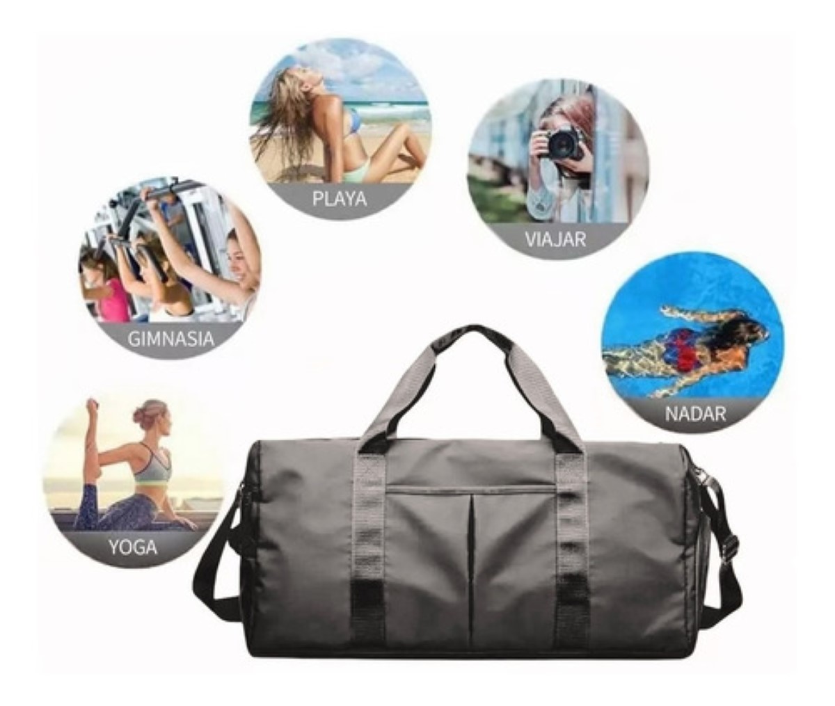 Maleta Deportiva Bolsa Gym Viaje Mochila Fitness Bag.