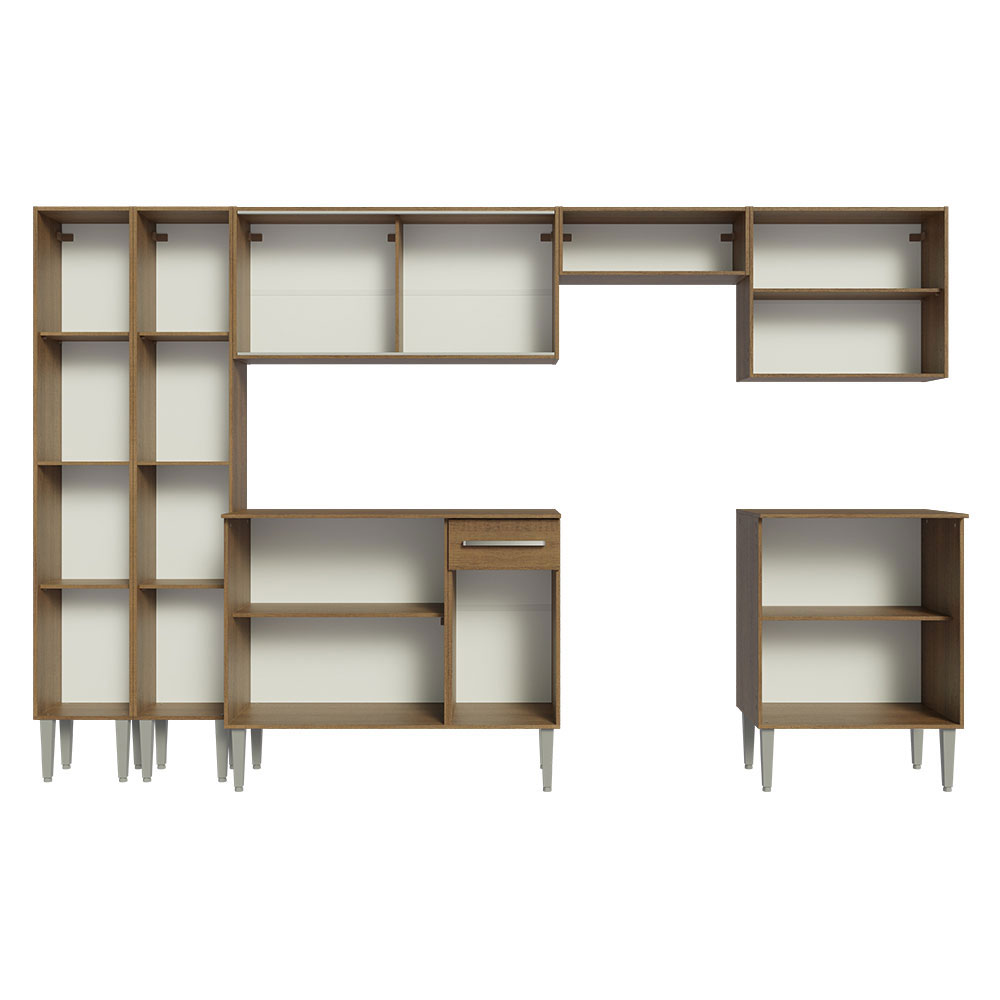 Mueble de Cocina Integral Madesa Emilly 293cm Marrón 05.