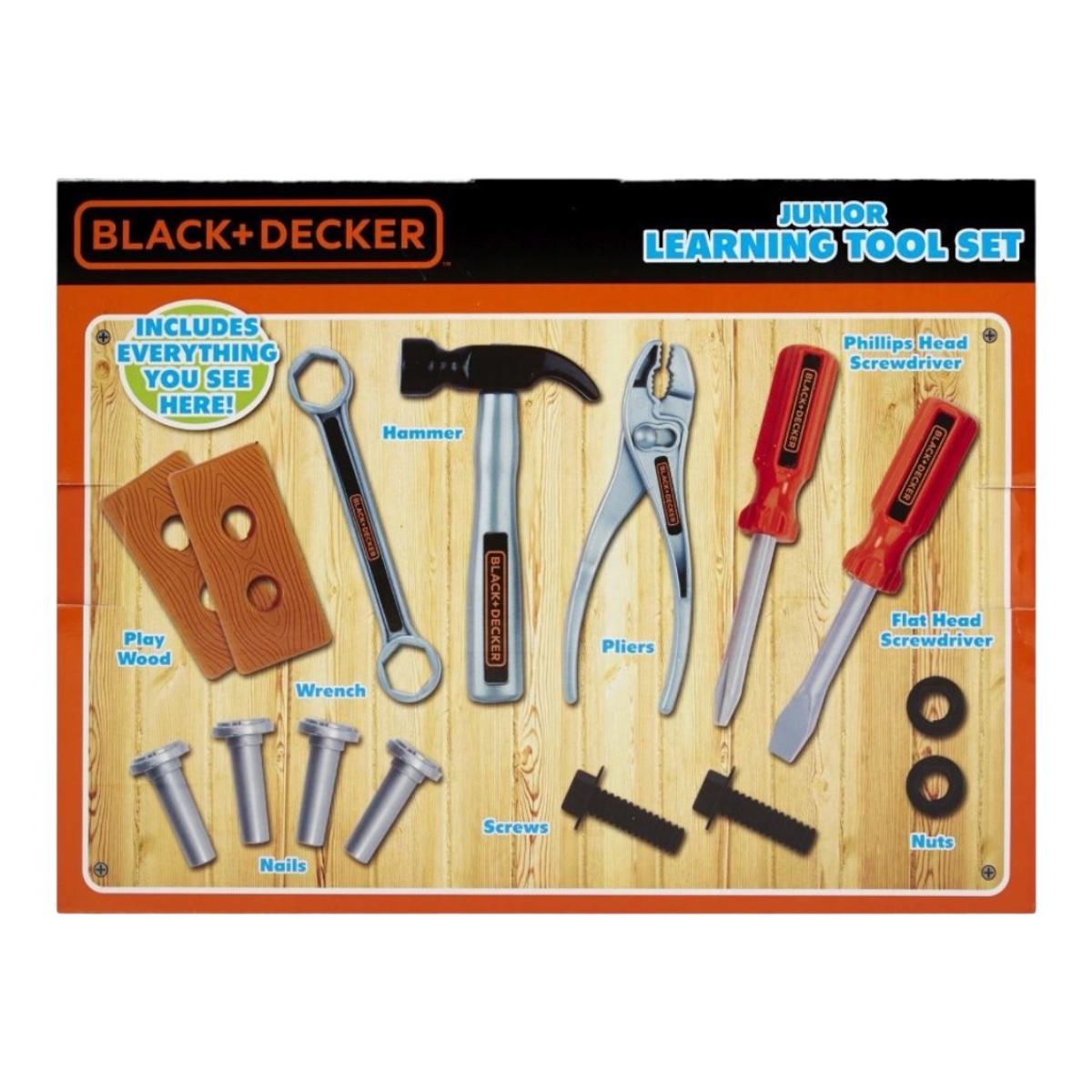 Combo De 15 Herramientas Infantiles Black And Decker.