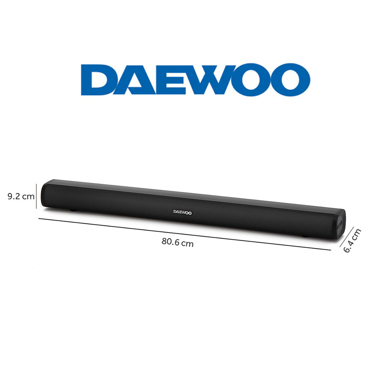 Barra De Sonido Daewoo Bocina Inalámbrica Bluetooth 32" Con Luces Led Unlimited 20w Rms DW3291