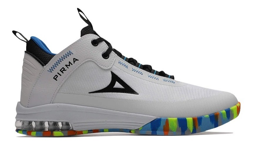 Tenis Pirma Deportivo Basketball 2011 Color Blanco Para Caballero.