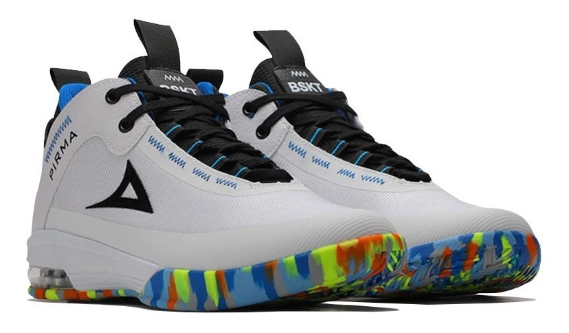 Tenis Pirma Deportivo Basketball 2011 Color Blanco Para Caballero.