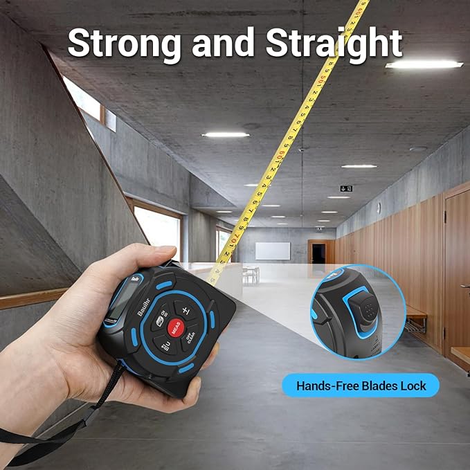 Medidor Láser HOTO Pro Con Bluetooth Y Carga USB-C, Pantalla LED 1.8", 5 Modos De Medición, Precisión ±2 Mm Hasta 50m, Con Regla Virtual Y Nivel
