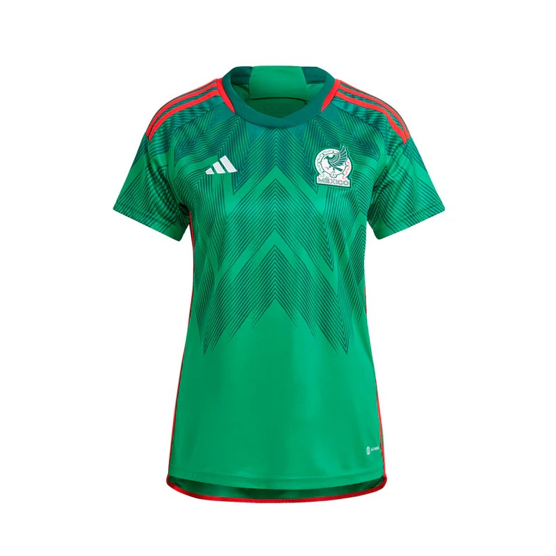 Jersey Original Dama Adidas de la Selección Mexicana local mundial Qatar 2022 HE8847.